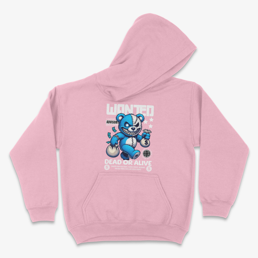 Wanted Dead or Alive Teddy Bear Youth Hoodie