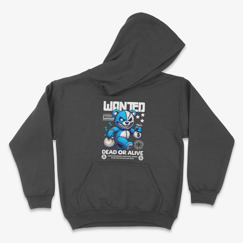 Wanted Dead or Alive Teddy Bear Youth Hoodie