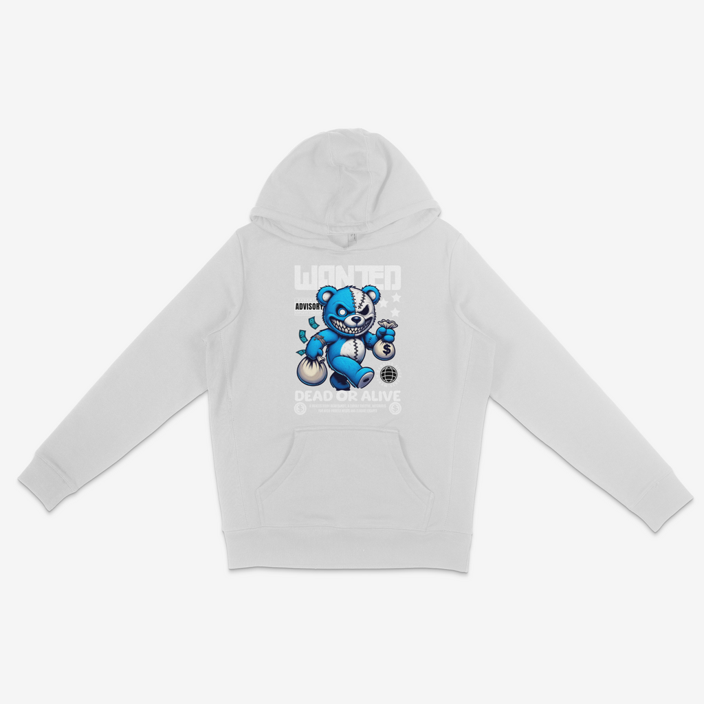 Ultra Heavy Weight Wanted Dead or Alive Teddy Bear Hoodie